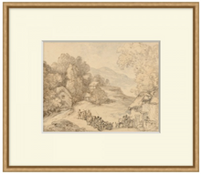 Load image into Gallery viewer, Vintage inspired art, vintage valley, vintage landscape, vintage landscape art, Wendover Art, Elsie Home, custom framed art, vintage home, vintage style home, how to choose art for your home