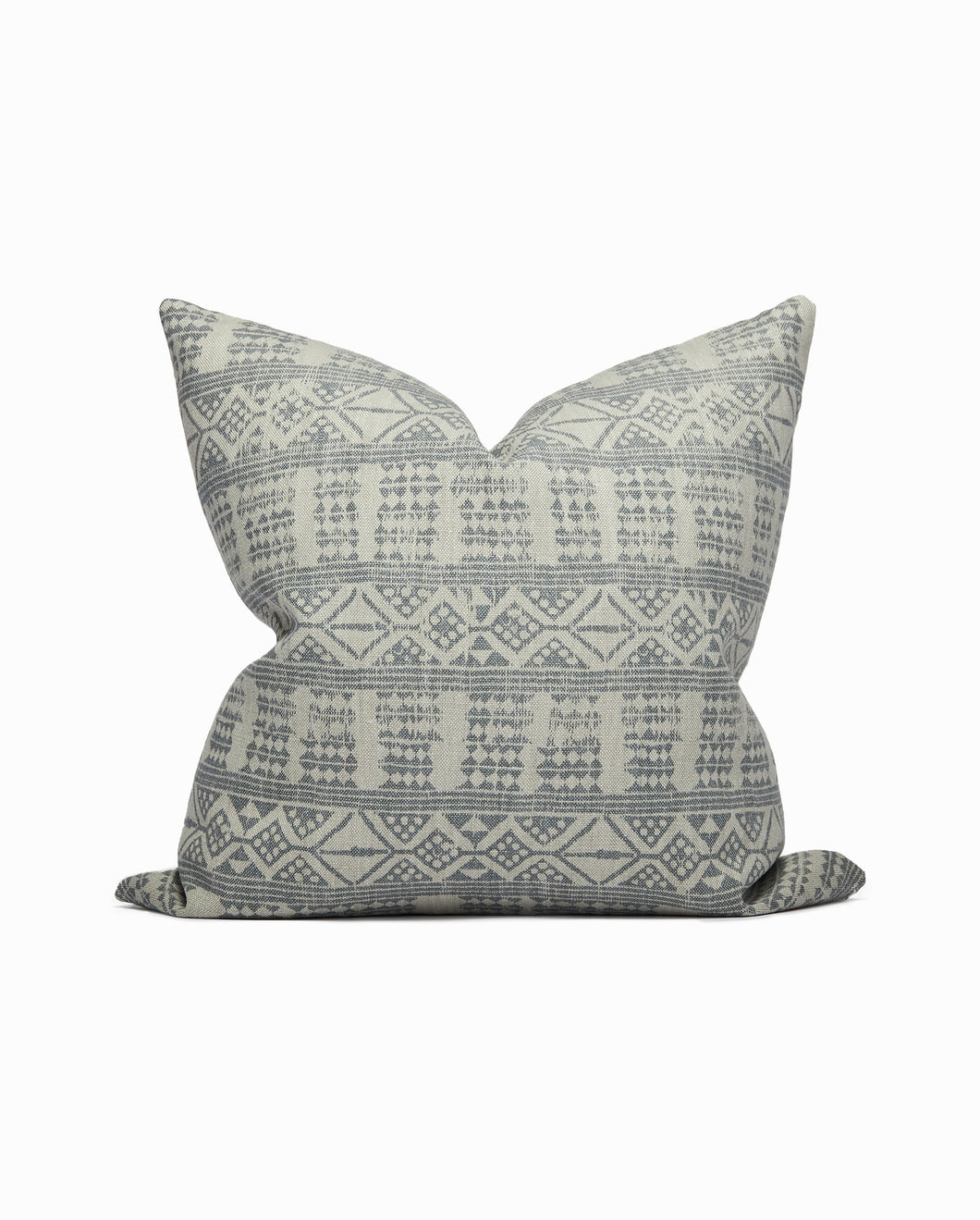Peter Dunham Textiles Addis in Ash/Gray Tribal print pillow. Throw pillow. Pillow cover. Linen pillow cover. Handmade pillow. Throw pillow.  Peter Dunham pillow. Elsie Home.